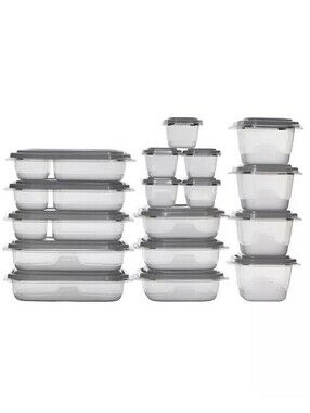 43$ GoodCook EveryWare Set of 17 BPA-Free Food Storage Containers with Lids Gray